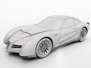 original concept alfaromeo 1900 ss 3D Model
