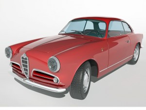 1958 alfa romeo giulietta sprint veloce Modèle 3D