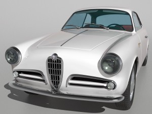 1958 alfa romeo giulietta sprint veloce Modèle 3D
