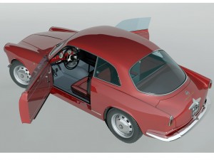 1958 alfa romeo giulietta sprint veloce Modèle 3D