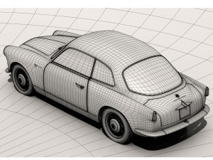 1958 alfa romeo giulietta sprint veloce Modèle 3D