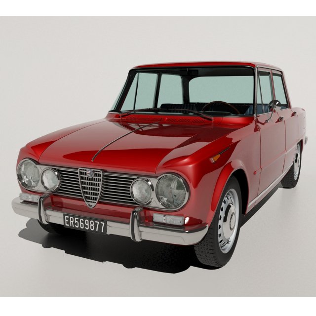 1967 alfa romeo giulia super Model 3D .c4d .max .obj .3ds .fbx .stl .blend 