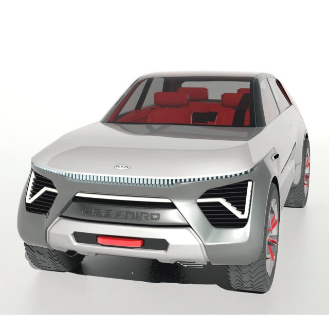 kia habaniro concept suv 3D Модель .c4d .max .obj .3ds .fbx .stl .blend 