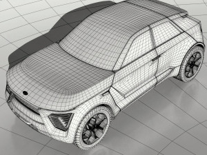 kia habaniro concept suv 3D Модель