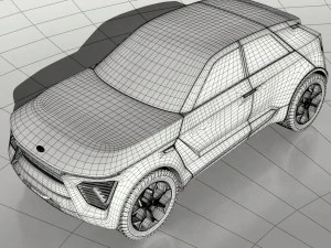 kia habaniro concept suv 3D Model