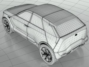 kia habaniro concept suv 3D Модель
