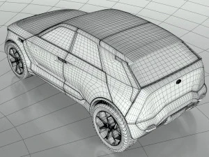 kia habaniro concept suv 3D Model