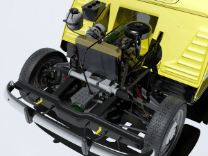1967 renault r4l 3D 모델