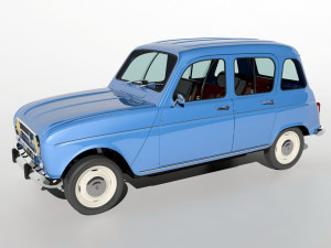 1967 renault r4l 3D 모델