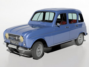 1967 renault r4l 3D 모델