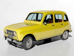 1967 renault r4l 3D 모델