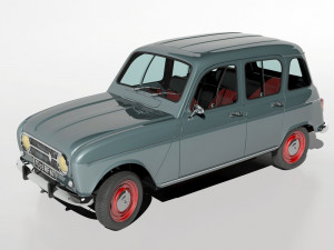 1967 renault r4l 3D 모델