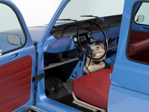 1967 renault r4l 3D 모델