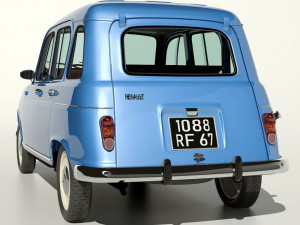 1967 renault r4l 3D 모델