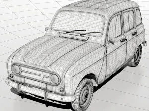 1967 renault r4l 3D Model