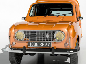 1967 renault r4 fourgonette Model 3D