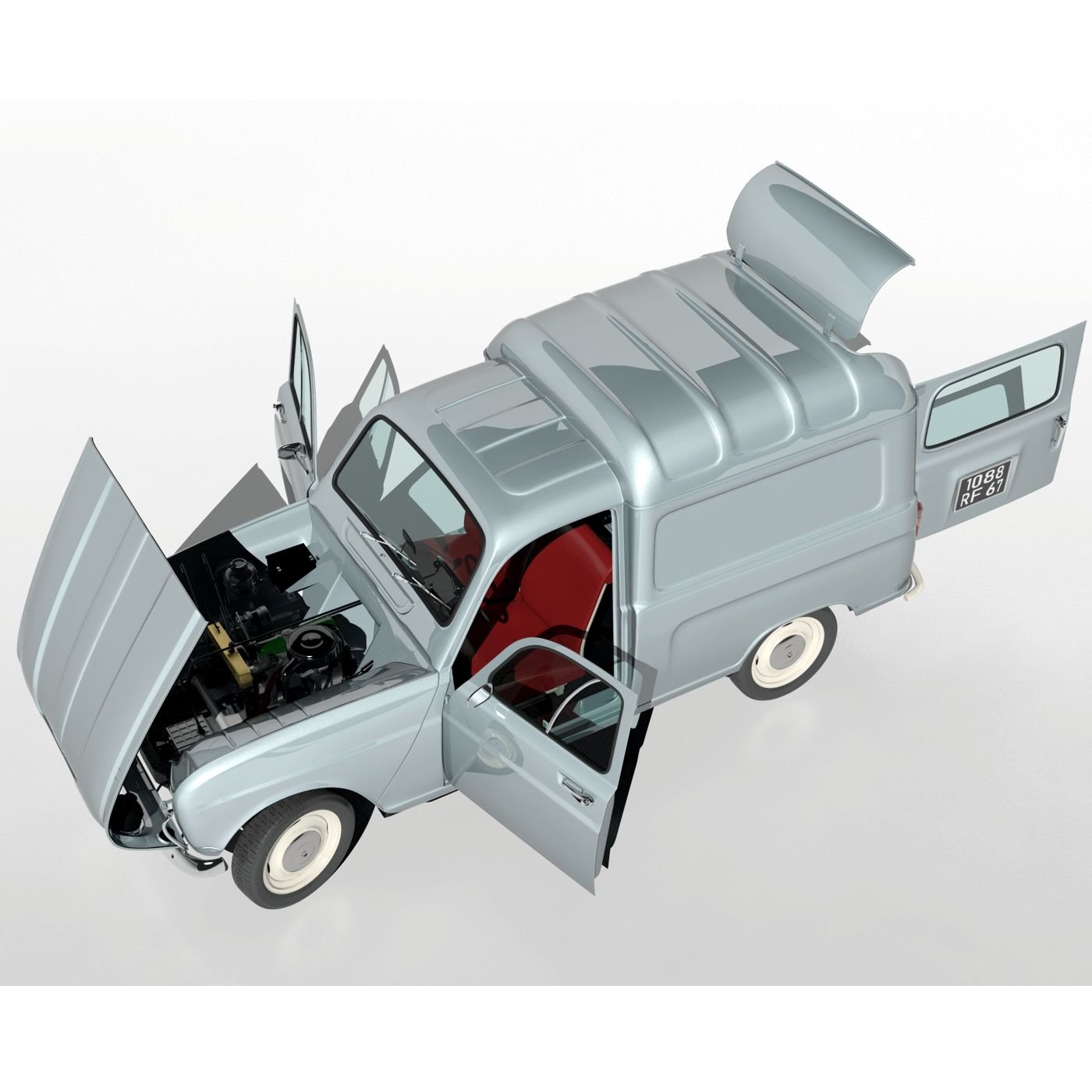 RENAULT R4 4L FOURGONNETTE ASSISTANCE - 1:43 Diecast Model Truck Car UTR56