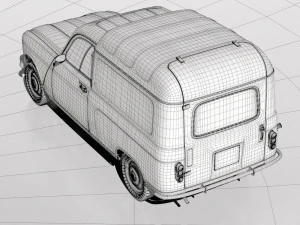 1967 renault r4 fourgonette 3D Model