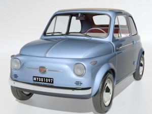 fiat nuova 500 1958 Model 3D