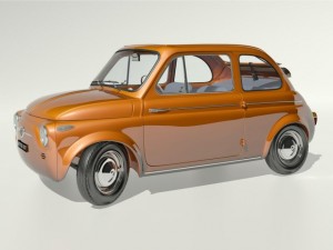 fiat nuova 500 1958 3D Model