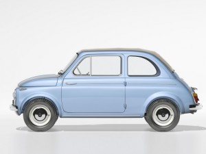 fiat nuova 500 1958 3D Model