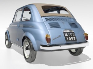 fiat nuova 500 1958 3D Model