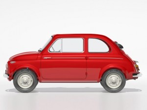 fiat nuova 500 1958 3D Model