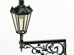 prague streetlamps j a set of three Modelo 3D