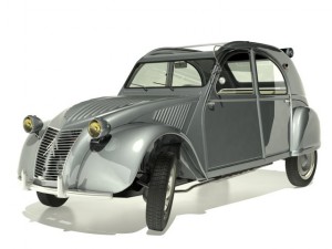 citroen 2cv 1958 Model 3D