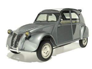 citroen 2cv 1958 3D-Modell