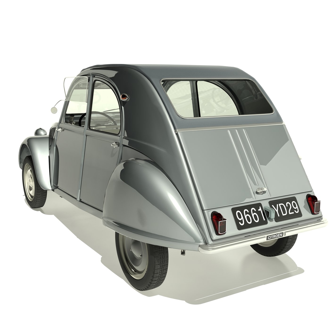 Citroen 2CV 1958 3D Model in Classic Cars 3DExport