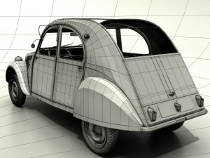 citroen 2cv 1958 3D-Modell