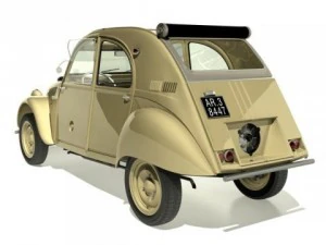 1958 citroen 2cv sahara 4x4 3D Model