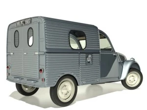 citroen 2cv azu van 3D Model