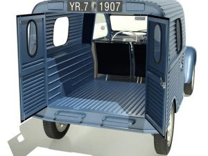 citroen 2cv azu van 3D Model