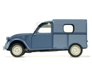 citroen 2cv azu van 3D 모델