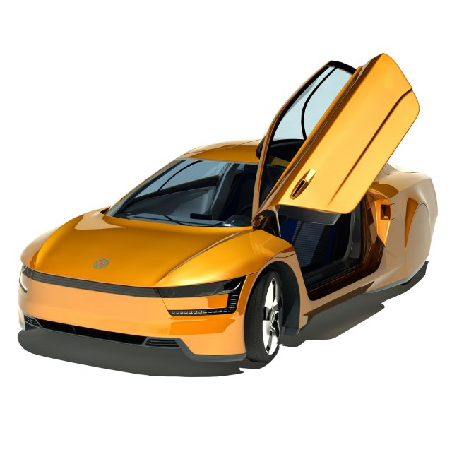 vw xl1 3D Model .c4d .max .obj .3ds .fbx .stl .blend 