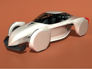 shrike gt  concept sports ev 3D Model