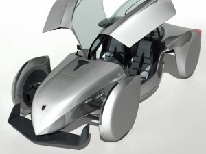 shrike gt  concept sports ev 3D Model