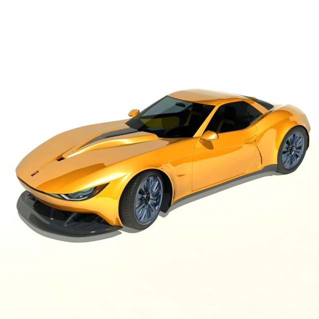 kukhri gt  concept sports car rwd 3D 모델 .c4d .max .obj .3ds .fbx .stl .blend 
