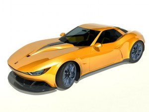 kukhri gt  concept sports car rwd Model 3D