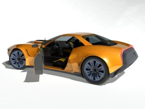 kukhri gt  concept sports car rwd 3D 모델