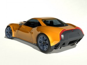 kukhri gt  concept sports car rwd 3D 모델