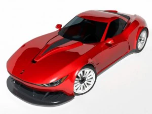 kukhri gt  concept sports car rwd 3D Model