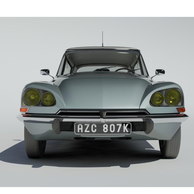 citroen ds21 3D 모델 .c4d .max .obj .3ds .fbx .stl .blend 