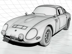 alfa romeo tz1 Modèle 3D