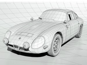 alfa romeo tz1 Modèle 3D