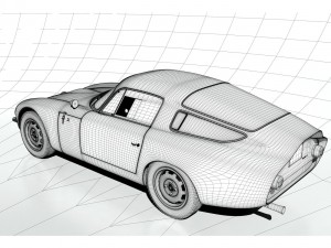 alfa romeo tz1 Modèle 3D
