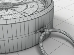 antique compass 3D Model