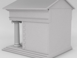 bank structure 3D-Modell